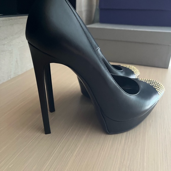 Saint Laurent platform pumps with studded toe. Worn once - Picture 7 of 8